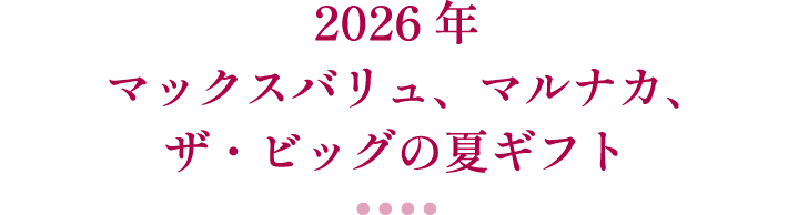 2026年マックスバリュ、マルナカ、ザ・ビッグの夏ギフト