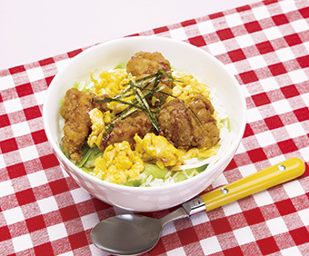 から揚げ親子丼