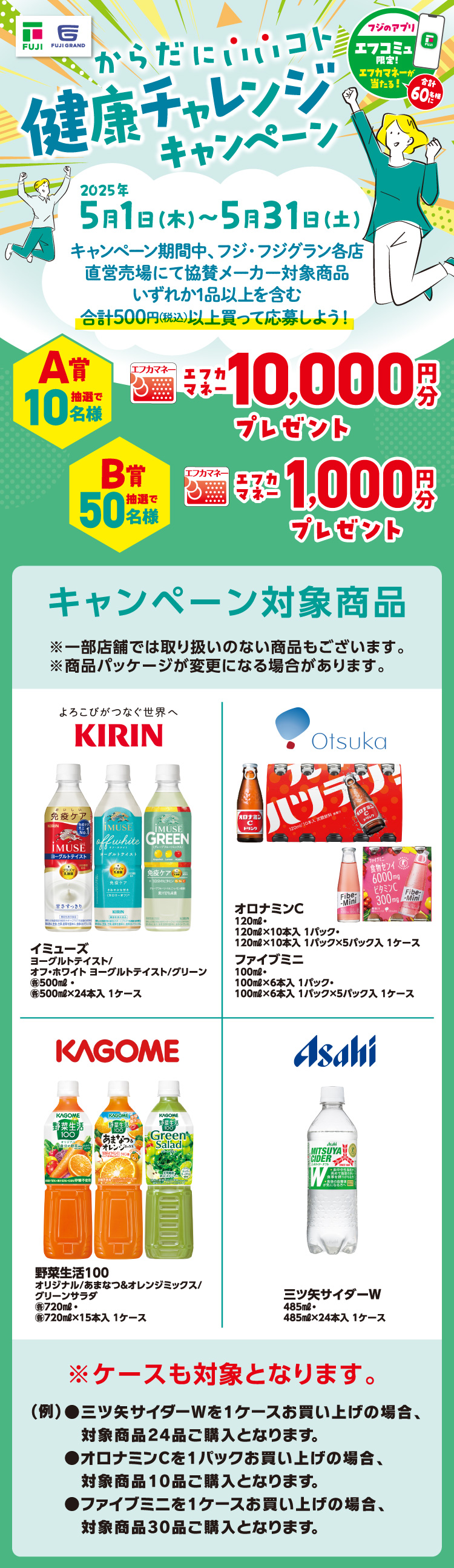 【フジのアプリ「エフコミュ」限定！】からだにいいコト　健康チャレンジキャンペーン