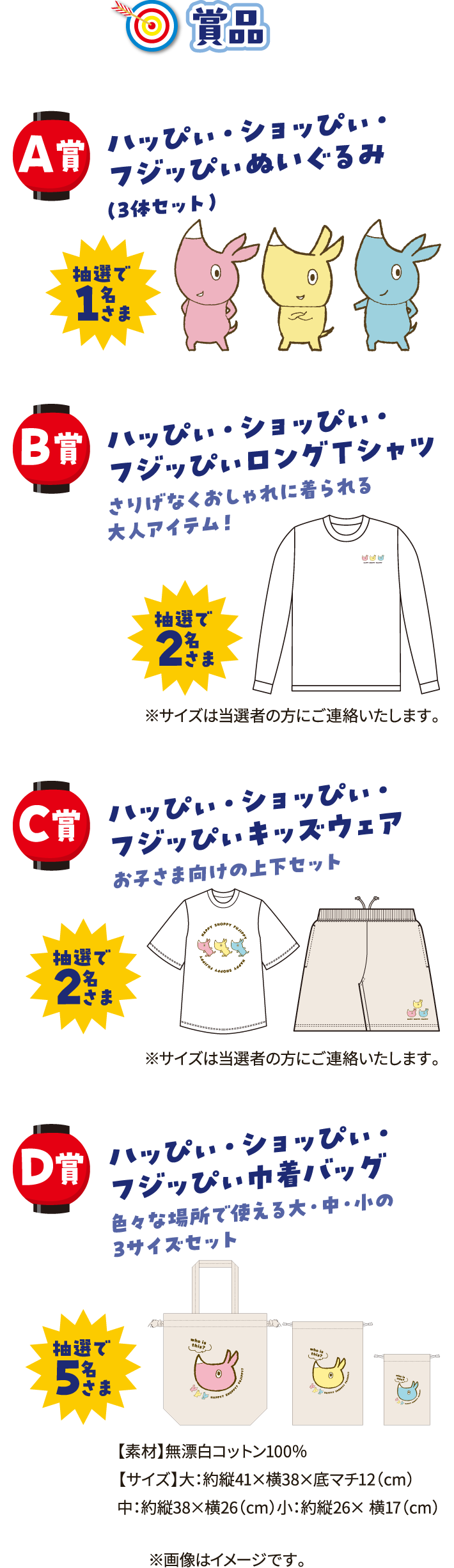 イメージ画像：賞品一覧