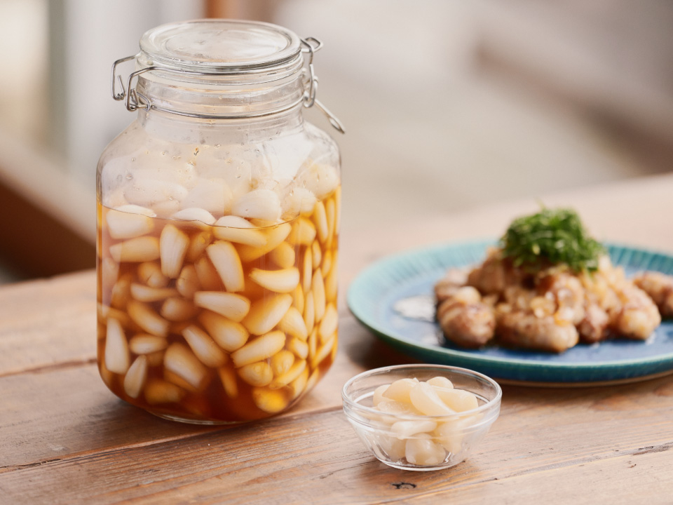 漬けるのも手間要らず!らっきょうを家庭の味で
