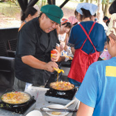 野外料理作り