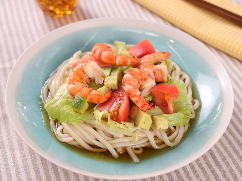 イメージ画像 海老アボカドサラダ冷やしうどん
