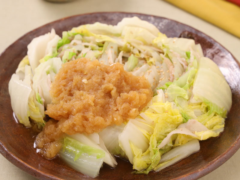 イメージ画像 蒸し豚肉と白菜のおろし玉ねぎソース