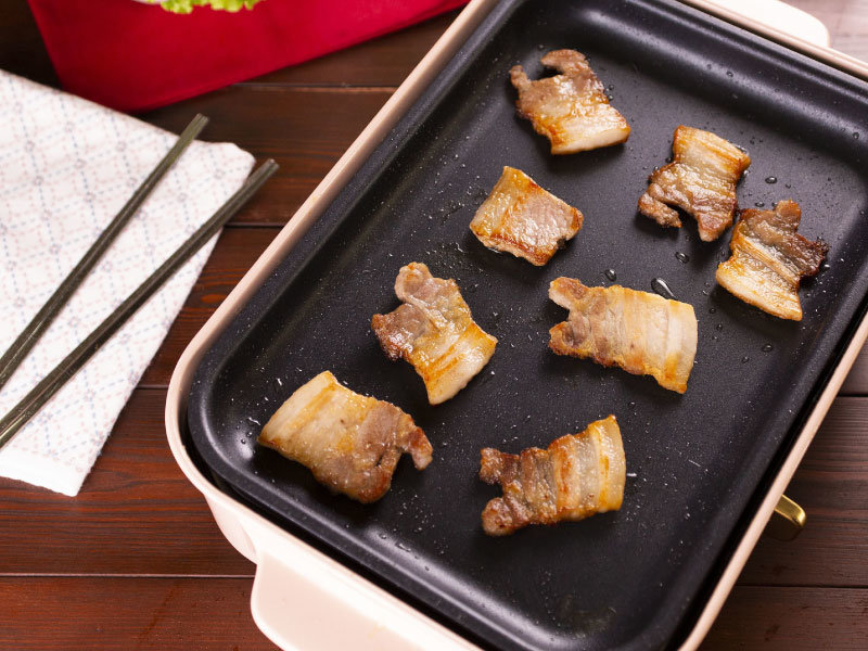 おうちで韓国の豚バラ焼肉サムギョプサル 