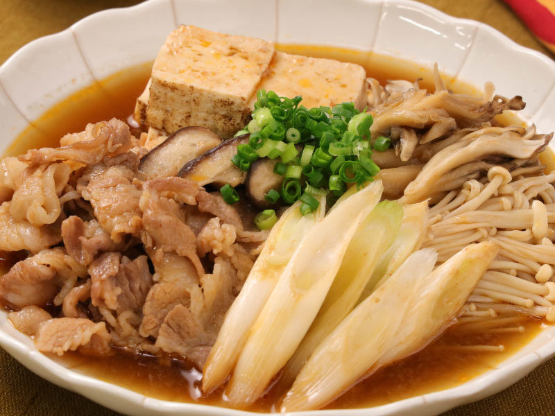イメージ画像 豚バラときのこのピリ辛肉豆腐
