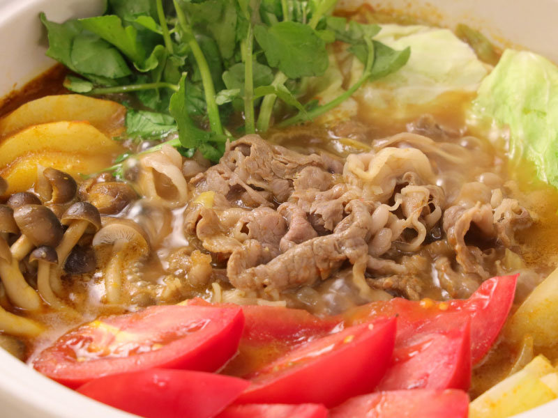 イメージ画像 〆まで美味しい!牛肉のトマトカレー鍋