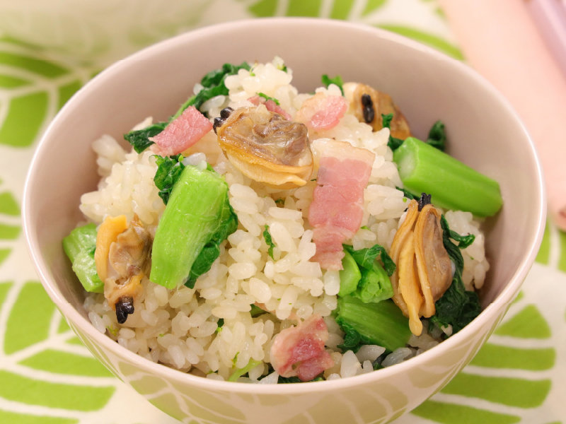イメージ画像 あさりと菜の花の洋風炊き込みご飯