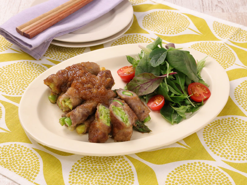 イメージ画像 春野菜の肉巻き おろし玉ねぎソース