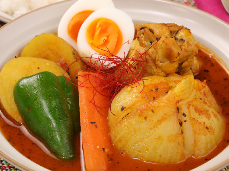 イメージ画像 丸ごと玉ねぎのトマトスープカレー