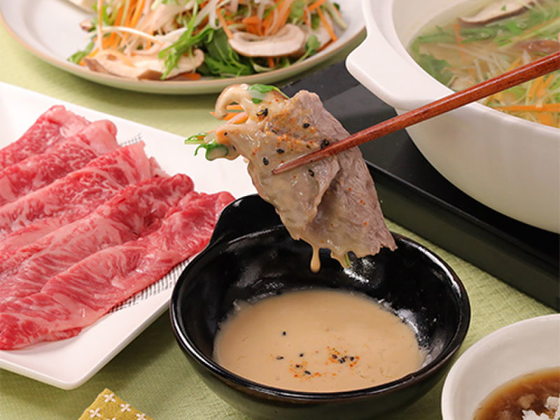 イメージ画像 せん切り野菜で食べる♪牛肉しゃぶしゃぶ