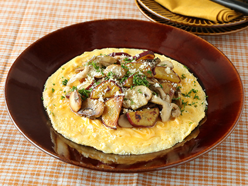 イメージ画像 きのことさつまいものオープンオムレツ