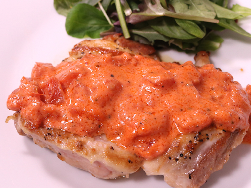 イメージ画像：ご馳走気分！トマトクリームソースのチキンソテー