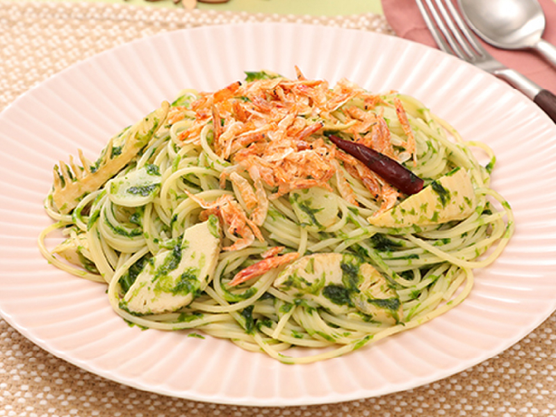 イメージ画像：春の香り◎たけのこと桜えびの青のりパスタ