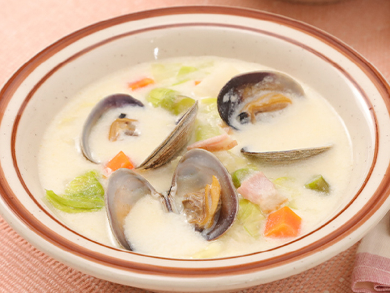 イメージ画像：春野菜たっぷり♪あさりのクラムチャウダー